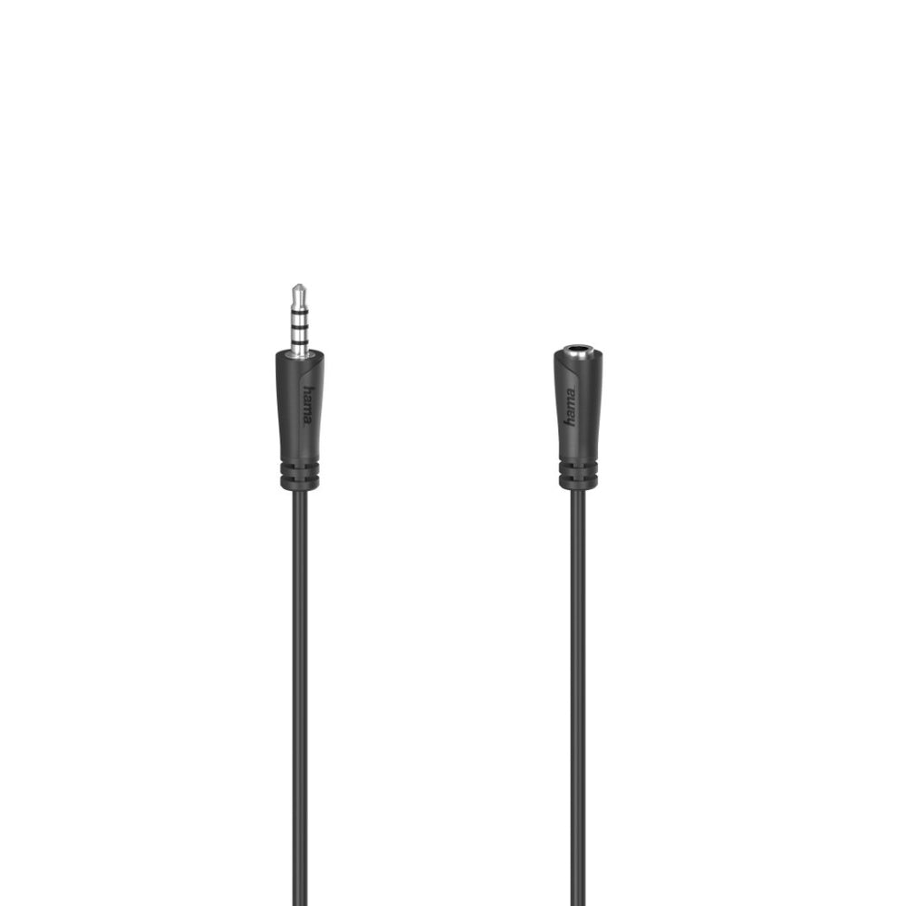 Hama Headset-verlengkabel 4pol. 3,5 mm-jack Koppeling Stereo 1,5 M