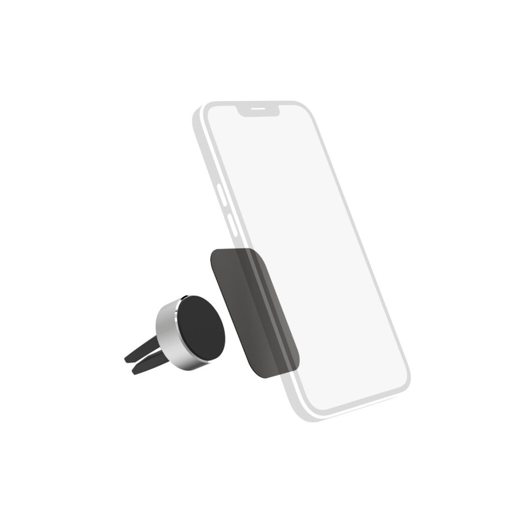 Hama gsm-houder voor de auto magnet alu voor vent. 360 graden draaib. uni.