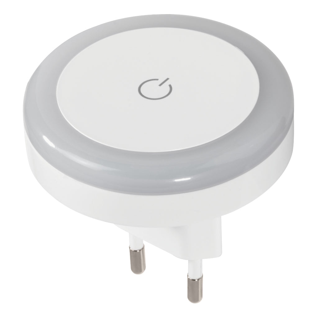 Hama led-nachtlampje touch schakelaar voor stopcontact aanraakknop warm licht