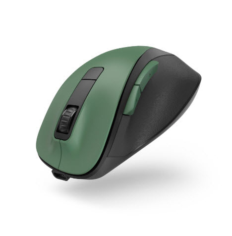 Hama optische draadloze muis 6 knoppen mw-500 oplaad accu ergo. bosgroen