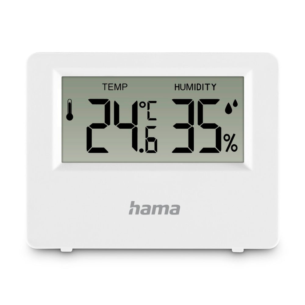 Hama thermometer + hygrometer voor binnen en buiten wit