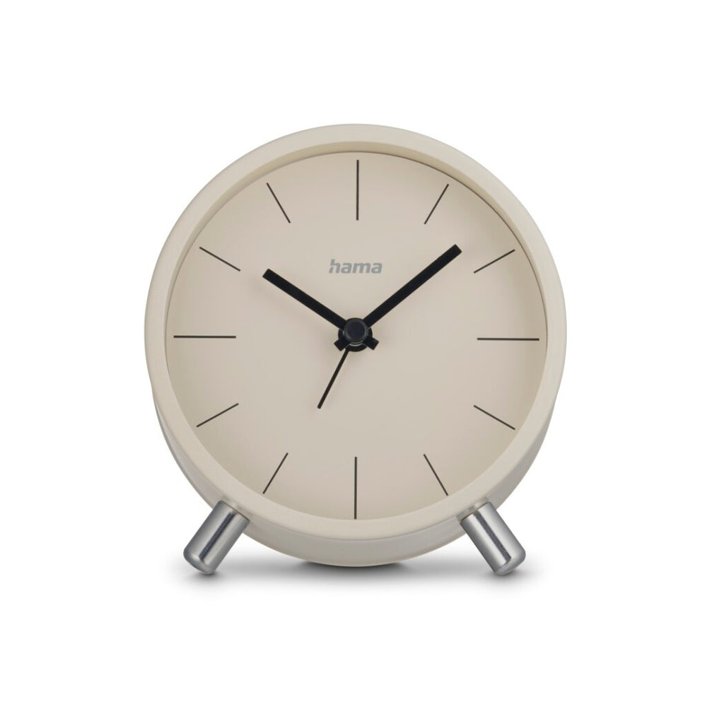 Hama wekker- flores - geluidsarm- grijs beige