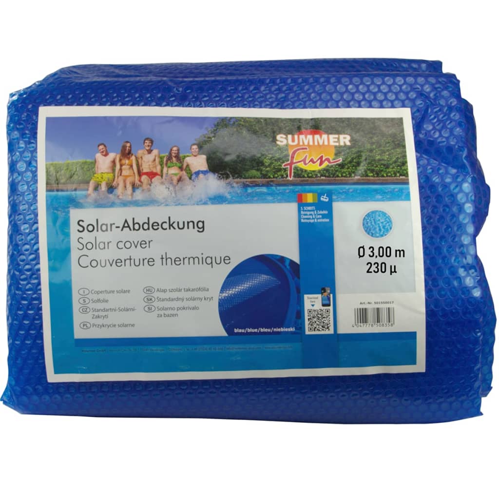 Zomerplezier zomerzwembadhoes solar rond 300 cm pe blauw
