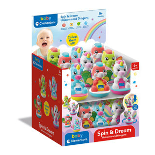 Clementoni baby draaiende eenhoorn draakje | 18 stuks