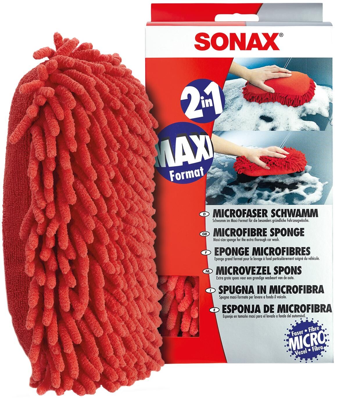 Sonax reinigingsspons microfiber sponge
