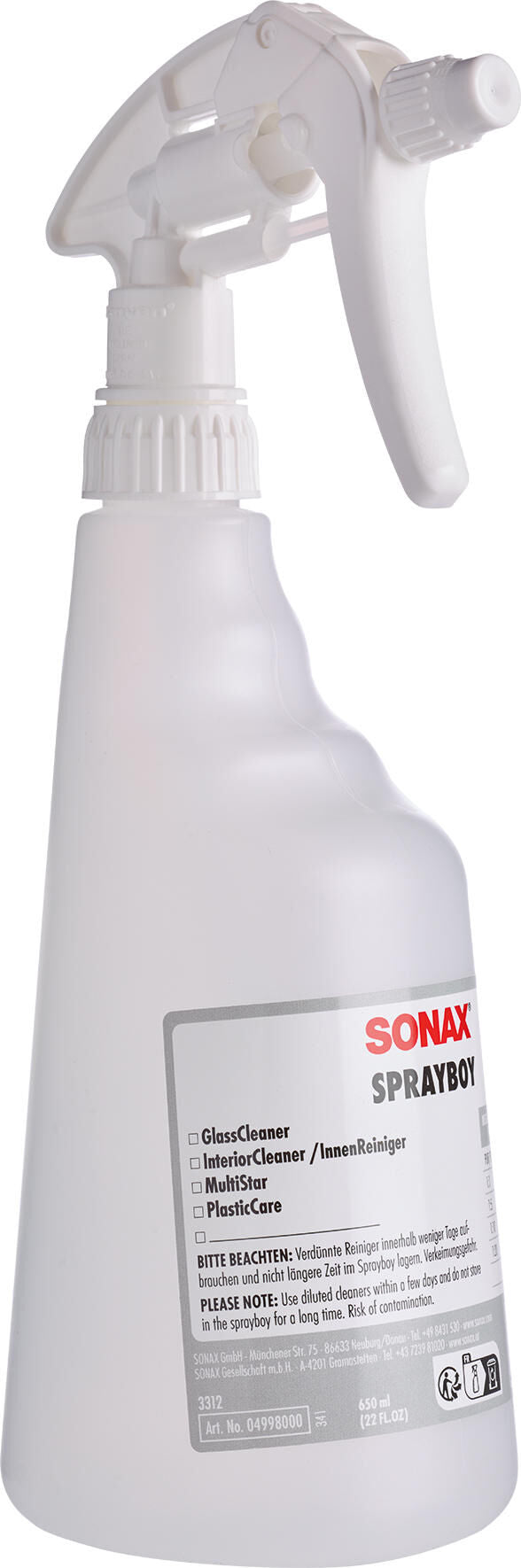 Sonax sproeifles sprühboy sprayboy 650 ml
