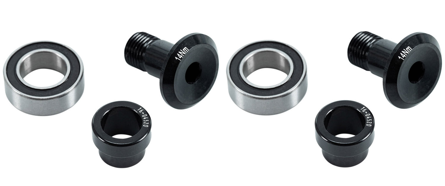 Cube trunnion rock mount bearing set stereo hybrid