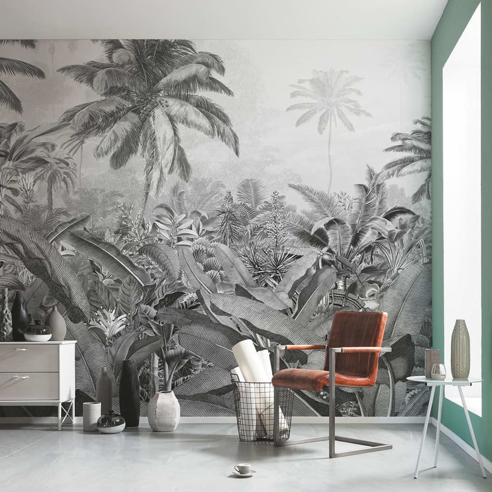 Komar Komar Fotobehang Amazonia Zwart-Wit 400x250 cm