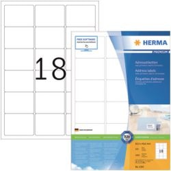 Adresetiketten premium herma 4265 a4 63,5x46,6mm mat wit
