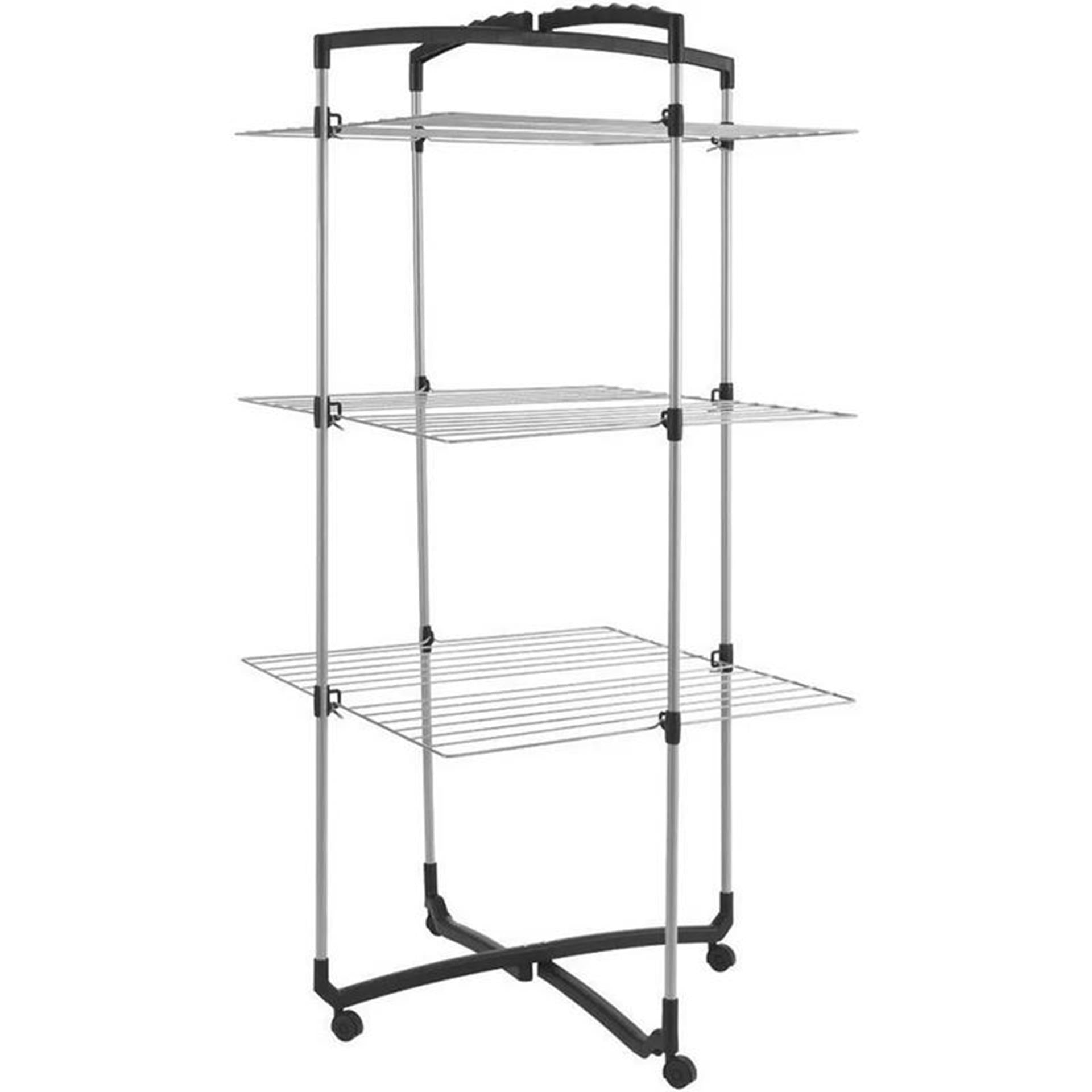 Metaltex tomado-droogtoren faro zilver 72 x 69 x 134 cm