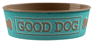 Tarhong voerbak goede hond melamine turquoise