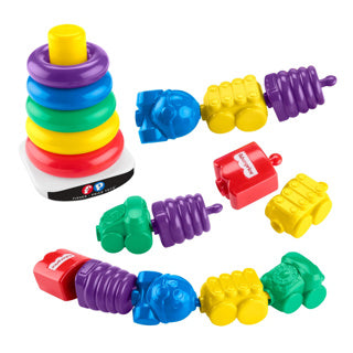 Fisher price stapeltoren en klikkralen