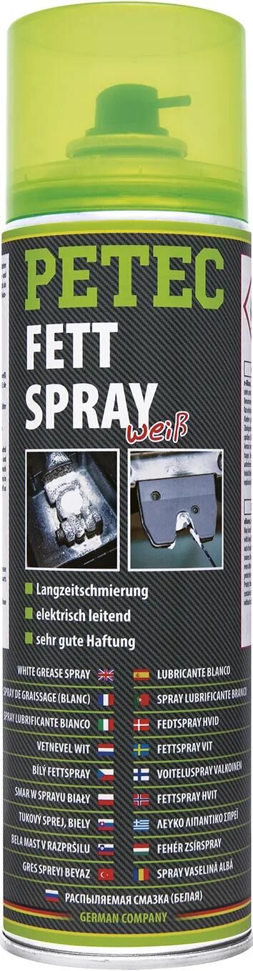 Petec fettspray grease spray white 500 ml