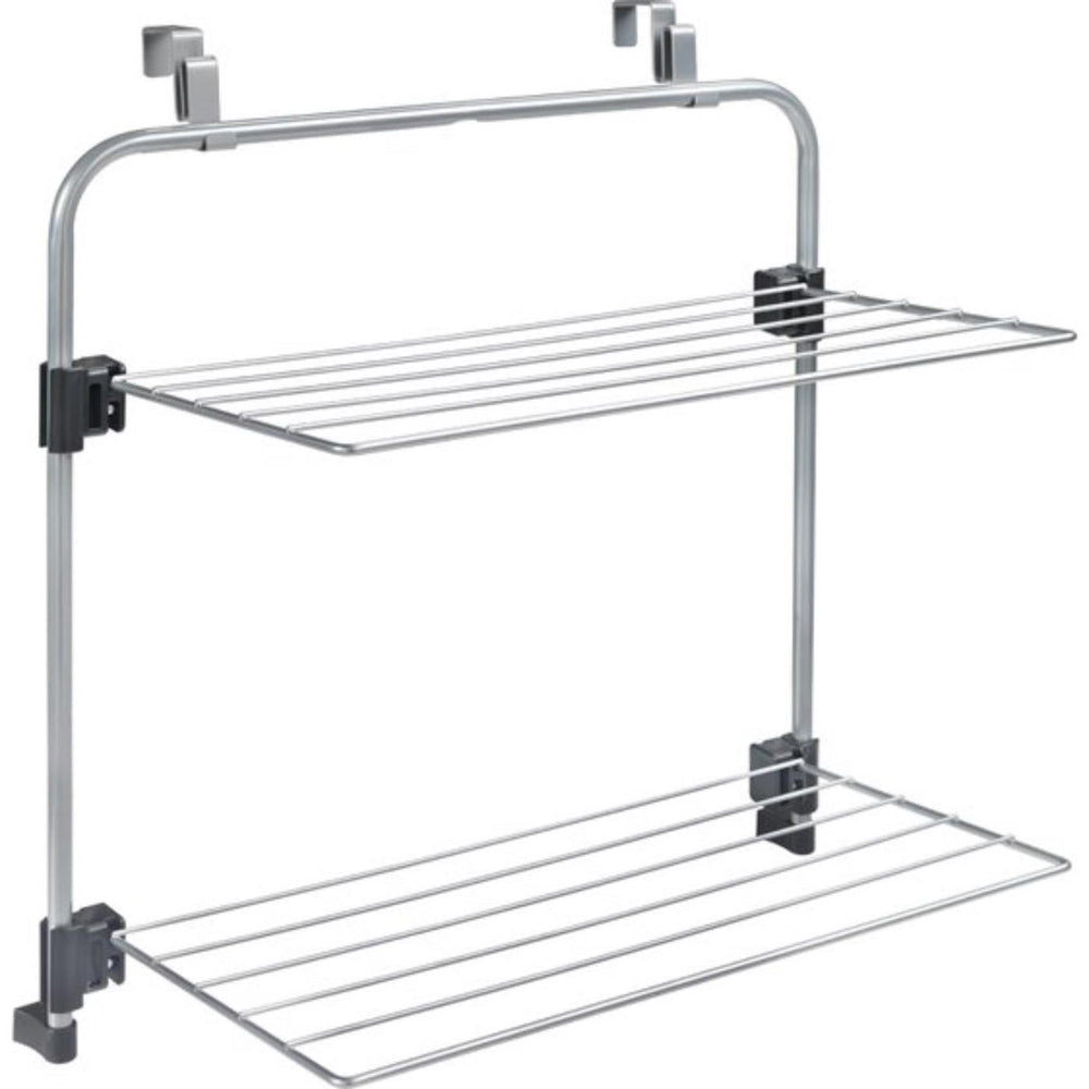 Metaltex tomado - droogrek gale - 7 meter drooglengte - ophangbaar aan deur of douchewand - zilvergrijs - 5 jaar garantie