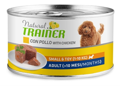 Natuurlijke trainer hond volwassen mini onderhoud kip