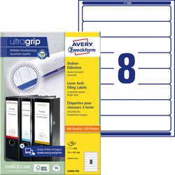 Rugetiketten avery l6060-100 smal 192x34 mm wit 800 etiketten