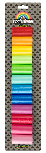 Poopi-dog poepzakjes regenboogkleuren