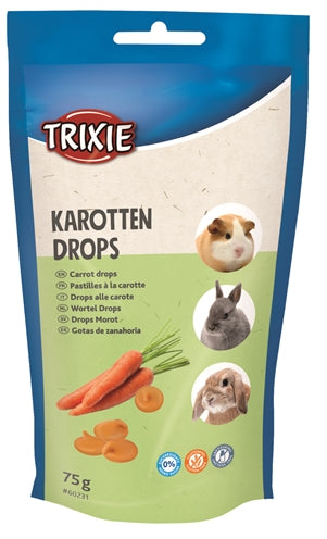 Trixie knaagdier laat wortel vallen