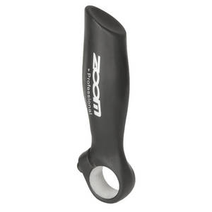 Zoom Handvat bar-end - Anatomische vorm - 1 set (2 bar-ends) - 22,2 mm doorsnede - Aluminium - 138 gr paar - Zwart