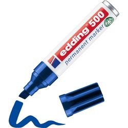 Permanent marker edding 500 ultra 2-7mm blauw schuin sneldrogend waterbestendig