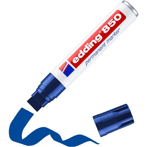 Edding permanente marker 850 blauw 5-16 mm rechte punt