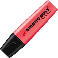 Abi tekstmarker stlo boss original 2-5 mm rood schuin