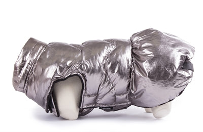 Martin hondenjas elite lame zilverkleurig waterafstotend