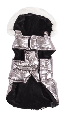 Martin hondenjas elite lame zilverkleurig waterafstotend