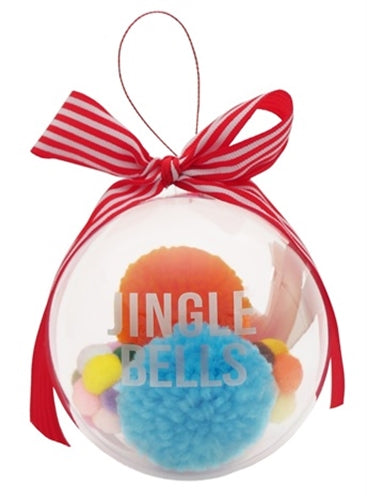 Cupido komeet jingle bells kerstbal met speelgoed kat