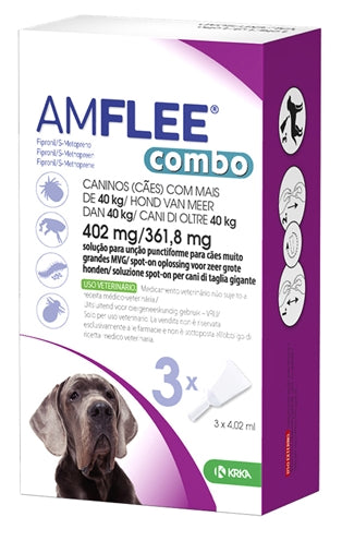 Krka Amflee combospot op hond