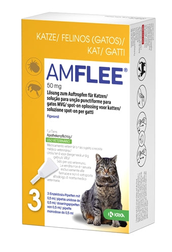 Krka Amflee spot op kat