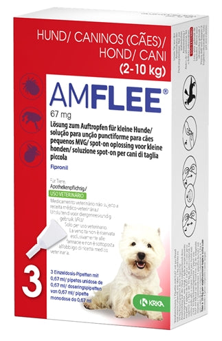 Krka Amflee plek op hond