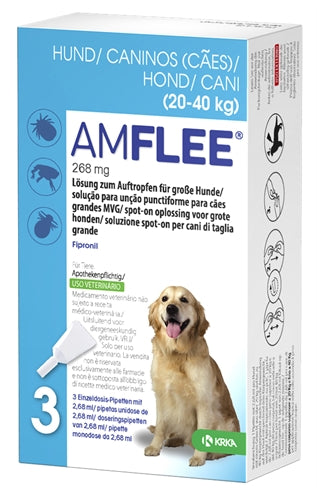Krka Amflee plek op hond