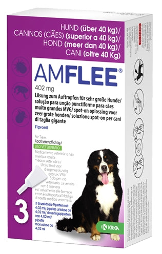 Krka Amflee plek op hond
