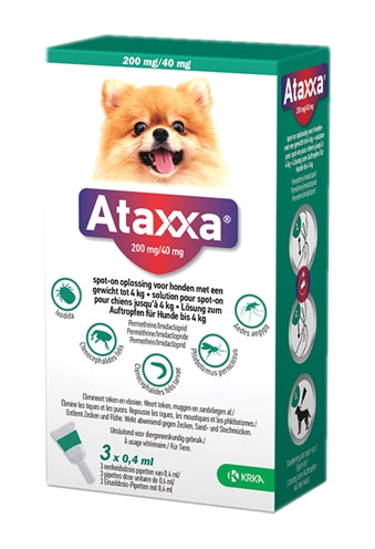 Krka Ataxxa plek op hond