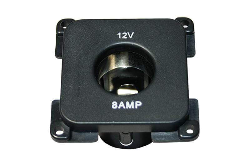 C-line 12 volt stopcontact camper en caravan zwart - verpakt