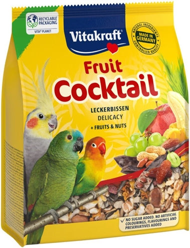 Vitakraft parkiet agapornis fruitcocktail delicatesse fruit noten