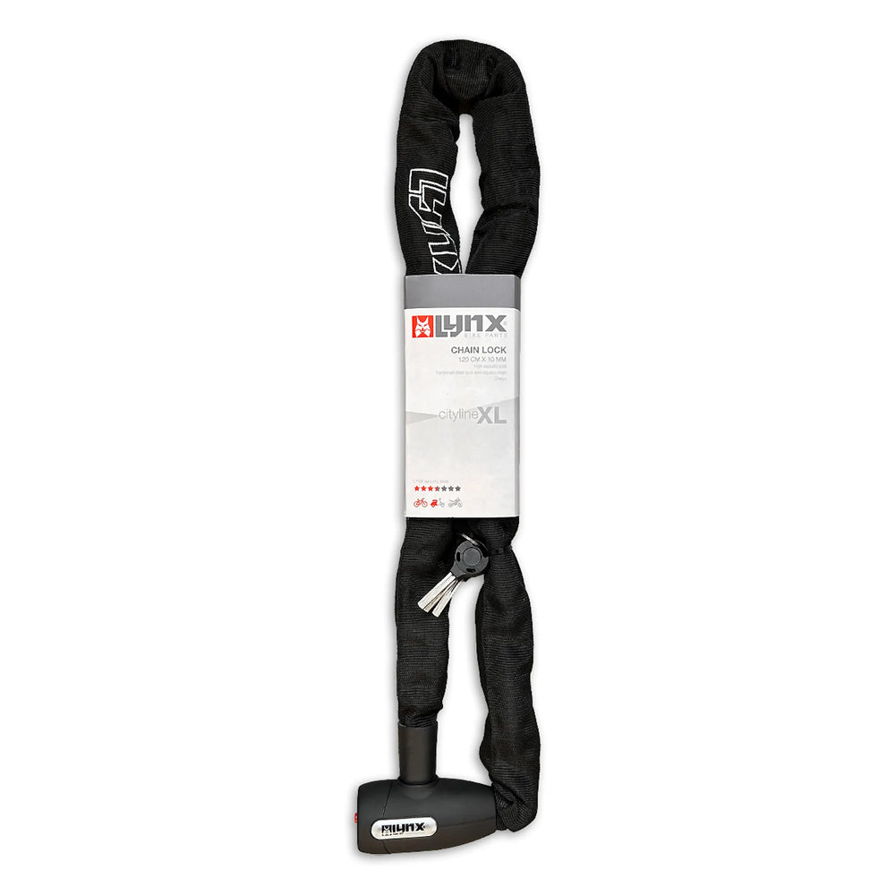 Lynx chain lock 10 x 120cm black cityline xl