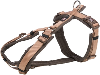 Trixie hondentuig premium trekking bruin beige