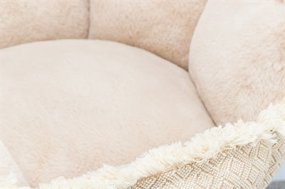 Trixie Hondenmand boho rechthoekig beige