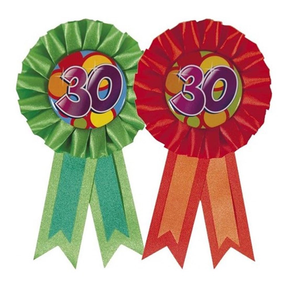 Haza rozet 30 feestdecoratie rozet 30