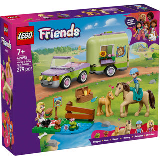 Lego friends 42695 trailer met paard en veulen