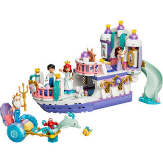 Lego ǀ disney princess ariëls koninklijke trouwboot bouwpakket voor kinderen met 7 poppetjes 43299