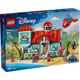 Lego disney - lilo en stitch strandhuis constructiespeelgoed (43262)