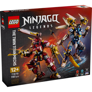 Lego ninjago de twee torenhoge mecha bouwpakket voor kinderen met actiefiguren 71870
