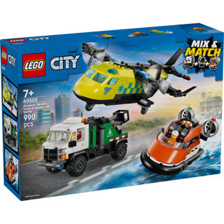 Lego city great vehicles 60505 vliegtuig, servicewagen en hovercraft remix