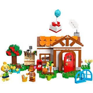 Lego 77049 animal crossing isabelle op visite