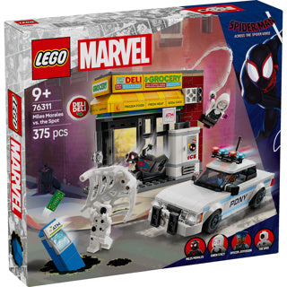Lego super heroes 76311 spider-verse: miles morales vs. de spot