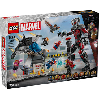 Lego superhelden 76314 captain america burgeroorlog actiescene
