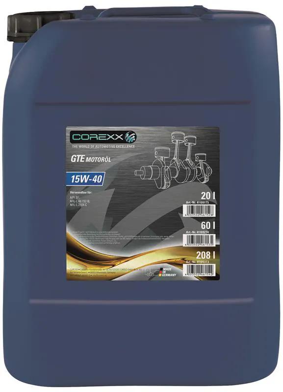 Corexx motoroil 15w-40 20 l gte